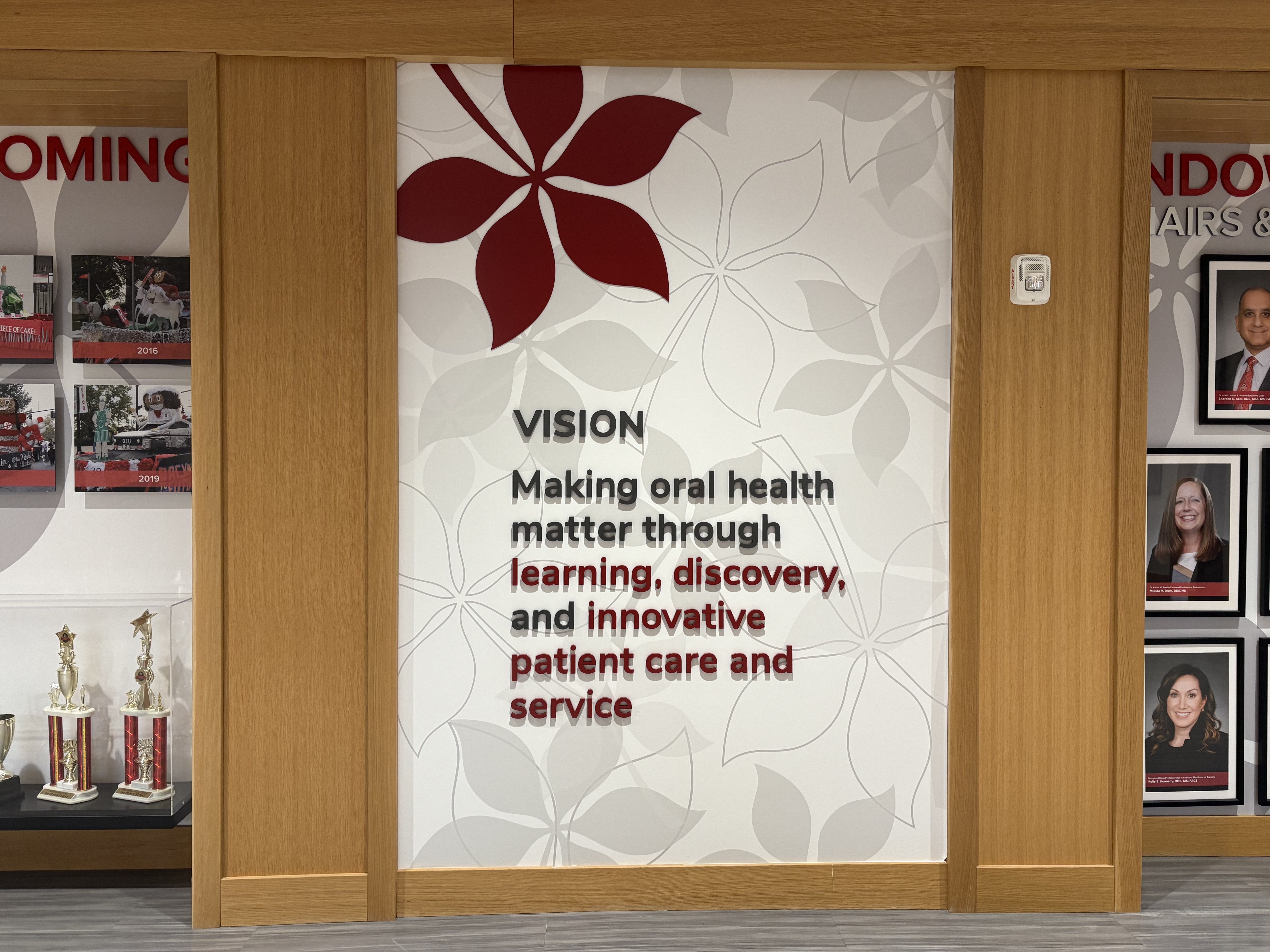 3-d lettering on wall