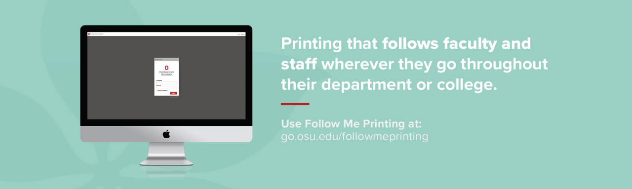 Follow Me Printing for Faculty and Staff | UniPrint