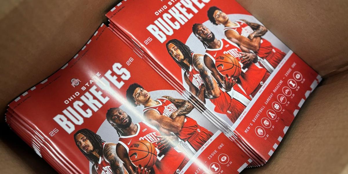 men's basketball program inside box