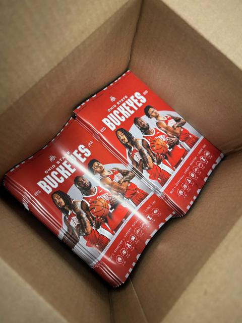 men's basketball program inside box