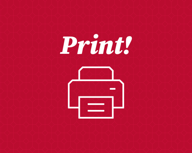 Graphic with a printer icon 