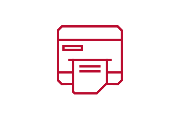 Icon of a plotter printer